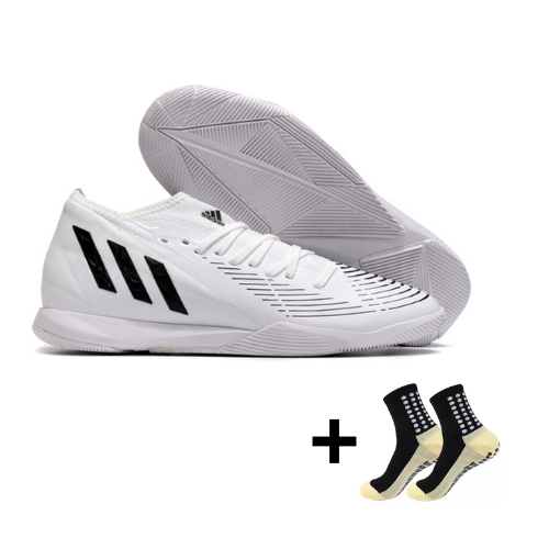 Chuteira Adidas Predator Edge Pro Futsal + Meia Antiderrapante