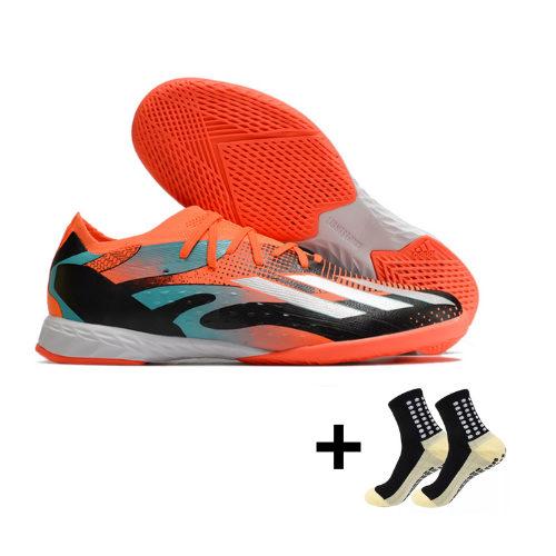 Chuteira Adidas X SpeedPortal Futsal + Meia Antiderrapante